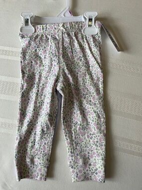Carter's Lilac and Green Floral Cotton Pajama Bottoms